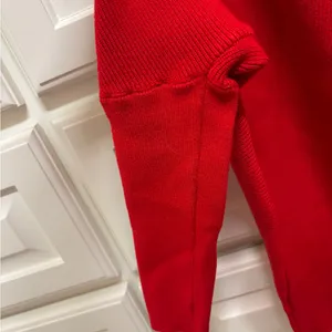 Bluivy Red Mock Turtleneck Knit Sweater Size M thumbnail 5