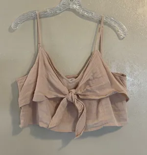 NWOT aerie Tie Front Crop Top sz XL thumbnail 1
