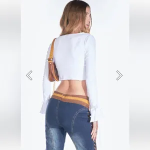 dELiA*s by Dolls Kill Pretty Fly Wrap Front Crop Top thumbnail 7