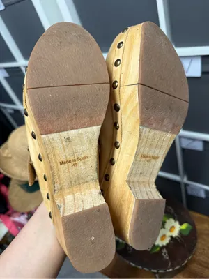 Free People Culver City Clog Leather Tan Clog Mules with Buckle thumbnail 9
