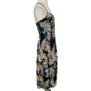 NWT Banana Republic Strappy Pintuck Maxi Dress Tropical Palm Leaf Print‎ Size 0 thumbnail 8