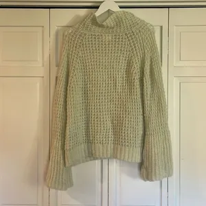 Anthropologie Maeve Dionne chunky knit mint sweater large thumbnail 6