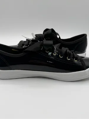 Keds Triple Kick Platform Sneakers Womens 7 Black Patent Ribbon Lace NWOB thumbnail 5