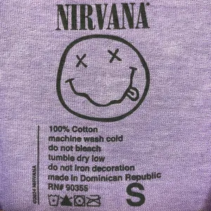 Nirvana In Utero Album Art & Track-listing Grunge Band Tee S thumbnail 4