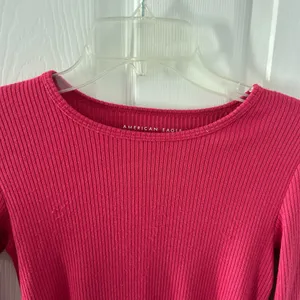 Women's Ribbed Pink Top thumbnail 3