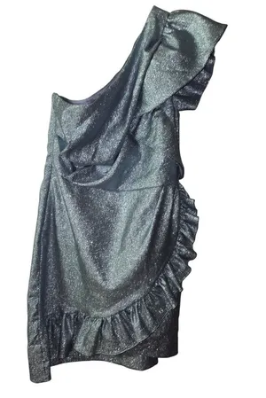 Topshop One Shoulder Mini Dress Size 8 thumbnail 1