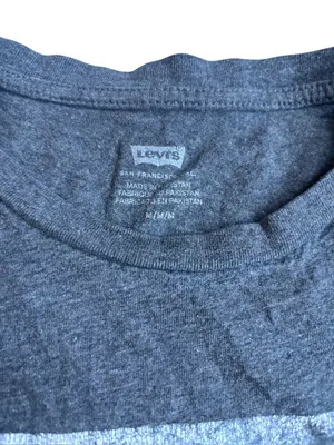 Levis Women's Light Weight Grey T-shirt thumbnail 4