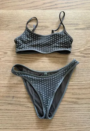 Frankie’s Bikinis Polka Dot Bikini Set thumbnail 1