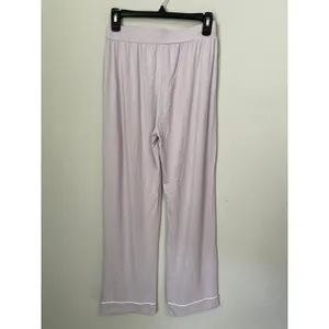 NEW Cozy Earth Bamboo Stretch-Knit Classic Pajama Set Lilac XS thumbnail 7