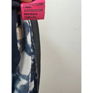 Betsey Johnson Size 6 Maxi Dress Womens Tie Dye‎ Deep V Blue White Sweetheart thumbnail 14