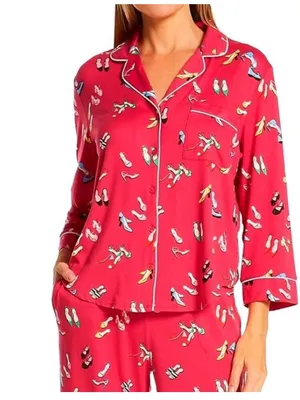 Kate Spade New York Red Fabulous Colorful Shoes Pajama Set thumbnail 2