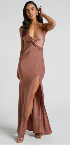 Showpo Dusty Rose Formal Maxi Dress thumbnail 1