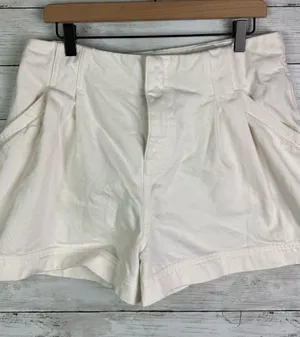 Antonio Melani High Rise Pleated Denim Shorts Size 12 thumbnail 1