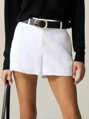 J. Crew White Harbor Linen Lightweight Shorts S thumbnail 1