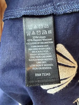 Calypso St. Barth Navy Linen Blend Scallop Hem‎ Shell Dress Small Coastal Boho thumbnail 7