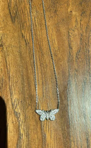 Butterfly Necklace Silver thumbnail 1