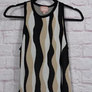Sweeney Sweater Dress in Squiggle Stripe SHOW ME YOUR MUMU Size Small thumbnail 5