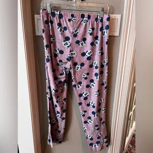 Disney Mickey Mouse Pajama Pants Pink | Women’s Medium | Lounge Sleepwear thumbnail 7