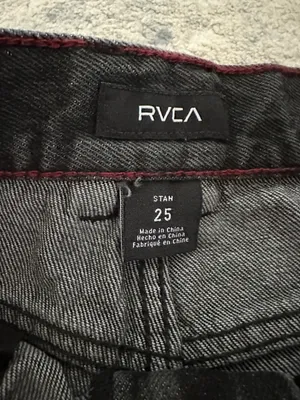 RVCA high rise straight jeans thumbnail 3