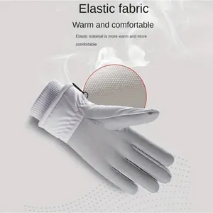 Winter Insulated Touchscreen Windproof Purple Ski Gloves OS Fleece Lined Women's thumbnail 8