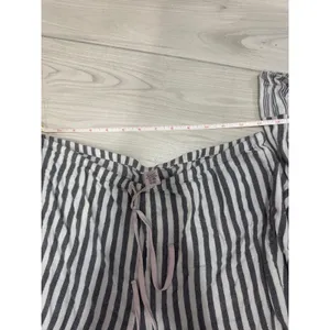 Victoria's Secret Pajama Set Small Navy White Stripe Metallic Shimmer 2pc S thumbnail 9