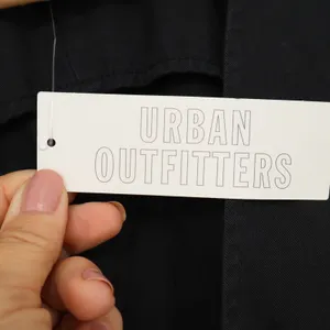 BDG Urban Outfitters Maise Wash Black Cotton Vest Hook Eye Waistcoat Mens M NEW thumbnail 3