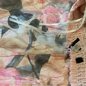 Lulus NWOT Blushing Darling Light Pink Floral Strapless High-Low Maxi Dress thumbnail 10