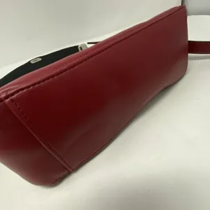 Liz Claiborne Women's Red Leather Purse Shoulder Bag thumbnail 9