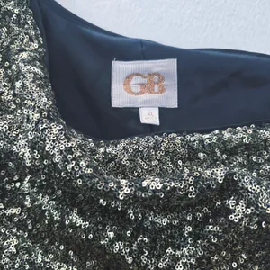 GB Sequin One Shoulder‎ Party Dress Cocktail Shimmer Golden Sparkle XL thumbnail 3
