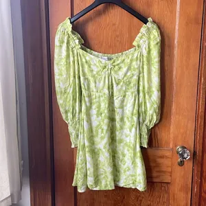 Faithfull The Brand Arianne Mini Dress | Long Sleeve‎ Romantic Puff Sleeve thumbnail 4