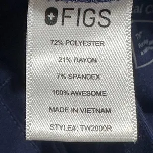 FIGS Yola Skinny Scrub Pants Navy Small Medical Nurse Heathcare Hospital Uniform thumbnail 6