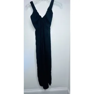 Abercrombie & Fitch XS Floral Slip Midi Dress Summer Vacation Slit Adjustable thumbnail 4