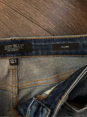 Judy Blue Medium Wash Distressed Flare Jeans 5/27 thumbnail 3