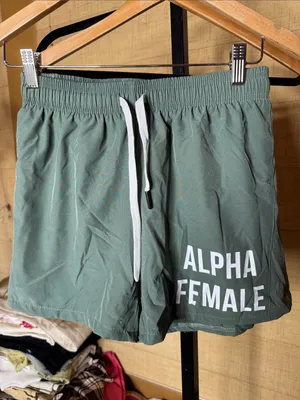 Traneing Alpha Female 2-in-1 Athletic Running Shorts Green Size Medium thumbnail 3