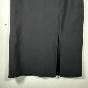 Ookie and Lala Black High Waist Pencil Skirt Front‎ Slit Midi Women's Medium thumbnail 7