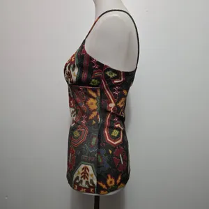Vintage Harbinger Ltd Metallic Tapestry Print Camisole Size 10 90s Fairycore thumbnail 2