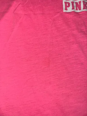 PINK Victoria’s Secret V-Neck Short Sleeve Pink Tee Size Medium thumbnail 2
