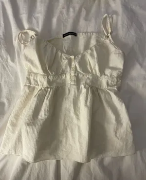 Brandy Melville Top Light Yellow Button thumbnail 1