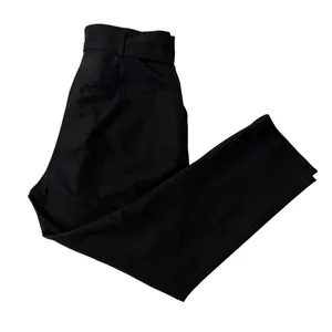 H&M Black Belted Tapered Ankle Pants Size 10 High Rise thumbnail 6