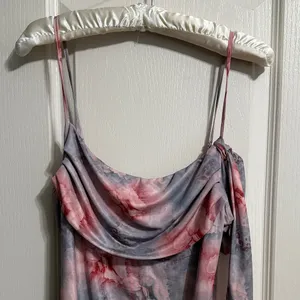 NWT Peppermayo in Your Dreams Asymmetric Hem Midi‎ Dress Neck Tie Coquette Party thumbnail 4