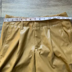 a new day Tan Faux Leather Cropped Pants 2 thumbnail 6