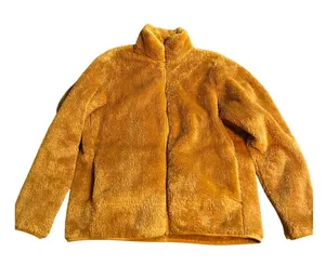 Uniqlo fleece zip up mustard yellow / golden size xl thumbnail 1