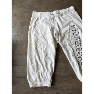 Miami Style Women's Light Gray Capri‎ lightweight Sweatpants Size Large thumbnail 2