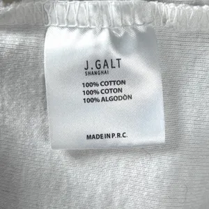 John Galt Brandy Melville Baby Tee Women's Embroidered‎ Cropped Y2K White Small thumbnail 6