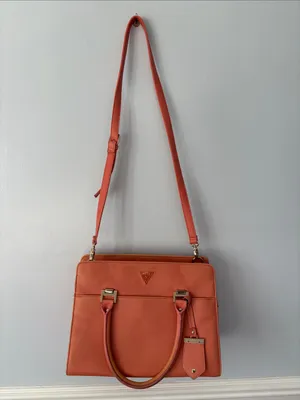 Guess Coral Destiny Shoulder Strap Handbag Faux Leather Minimalist Travel Preppy thumbnail 6