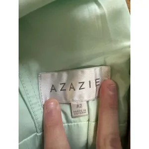 Azazie Women's Green‎ Dress Chiffon Bridesmaid Dress Size A2 Formal Sleeveless thumbnail 3