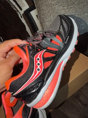 Saucony Women's Black & Coral Athletic Running Sneakers thumbnail 8