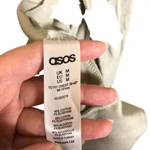 ASOS women's Gray Bomber Style Zip‎ Up Cardigan Jacket Size Medium thumbnail 6