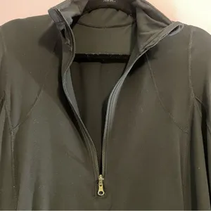 LuluLemon Athletica Running Jacket Black Quarter Zip Sweatshirt Pullover Medium thumbnail 5