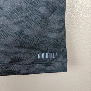 Nobull Polo Womens Medium Blue Camo Short Sleeve Athletic Golf Shirt NWT thumbnail 5